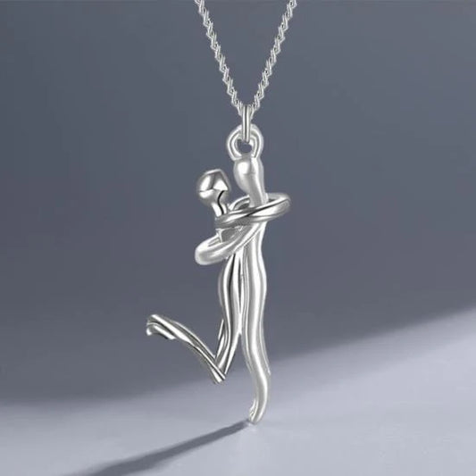 Couple Silver Pendant – Elegant Matching Necklace for Him & Her | Romantic Gift قلادة زوجية فضية