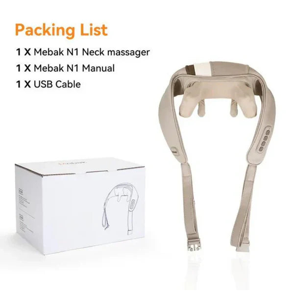 Kneading Massager – Electric Shoulder & Neck Massager with Heat – مدلك عجن للكتف والرقبة