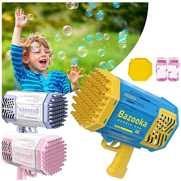 Magical Bubble Gun for Kids – 80 Holes Automatic Bubble Shooter