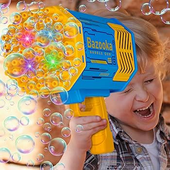 Magical Bubble Gun for Kids – 80 Holes Automatic Bubble Shooter