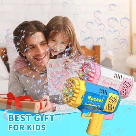 Magical Bubble Gun for Kids – 80 Holes Automatic Bubble Shooter