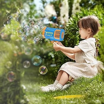 Magical Bubble Gun for Kids – 80 Holes Automatic Bubble Shooter