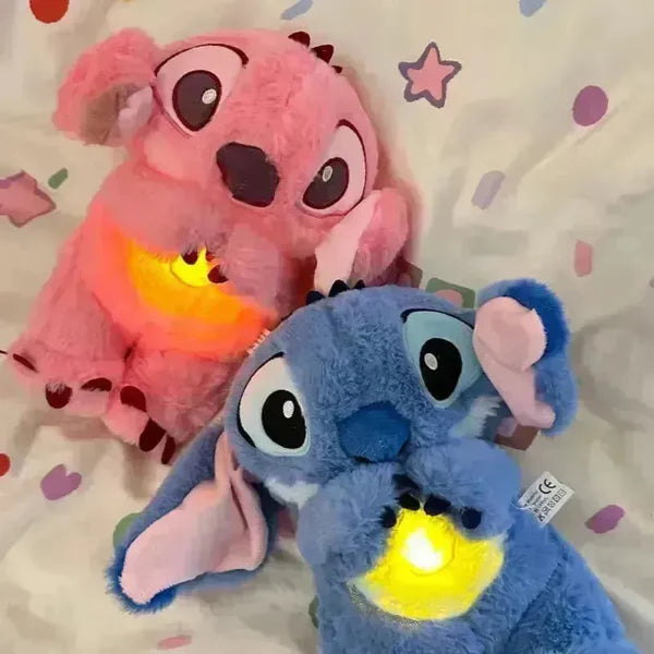 Stitch Breathing Bear – Calming Plush Toy & Sleep Aid - دب تنفسي مخيط