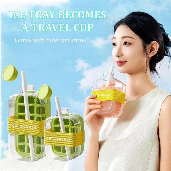 Ice Bottle – Reusable Water Bottle with Ice Compartment