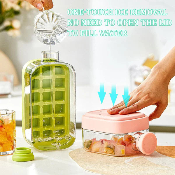 Ice Bottle – Reusable Water Bottle with Ice Compartment