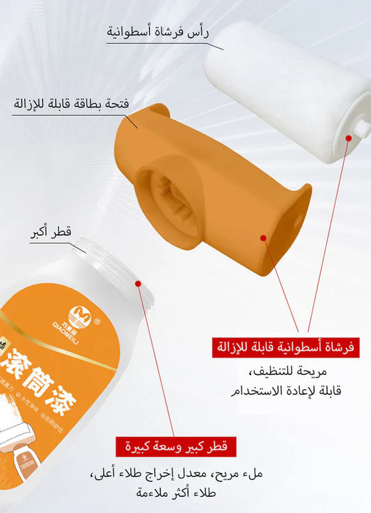 عصا طلاء طبلة ميتوب - Metope Drum Paint Stick – Easy Wall Painting Roller Tool