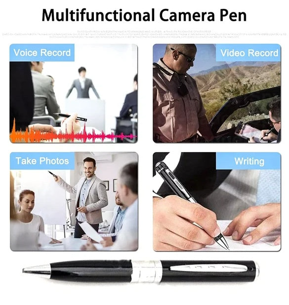 1080P HD Pen Camera – Mini Hidden Pocket Cam with Audio Video Recorder DVR – Portable Security Camera for Home, Office & Travel – Noor Mart