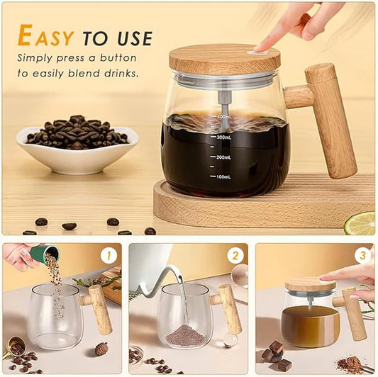 Electric Mixing Kettle – Multi-Function Hot Beverage & Milk Mixer