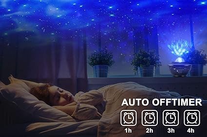 Galaxy Ocean Light Projector – Starry Night & Ocean Wave LED Projector – بروجكتر ضوء المجرة والمحيط