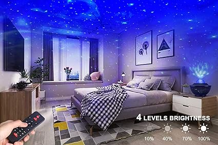Galaxy Ocean Light Projector – Starry Night & Ocean Wave LED Projector – بروجكتر ضوء المجرة والمحيط