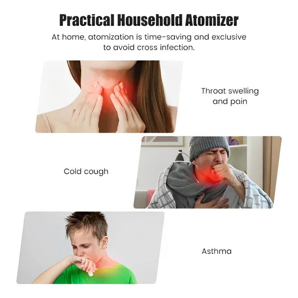 Portable Nebulizer – Compact Inhaler Machine for Adults & Kids– جهاز استنشاق محمول