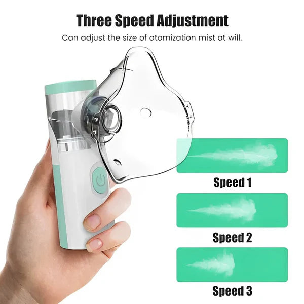 Portable Nebulizer – Compact Inhaler Machine for Adults & Kids– جهاز استنشاق محمول
