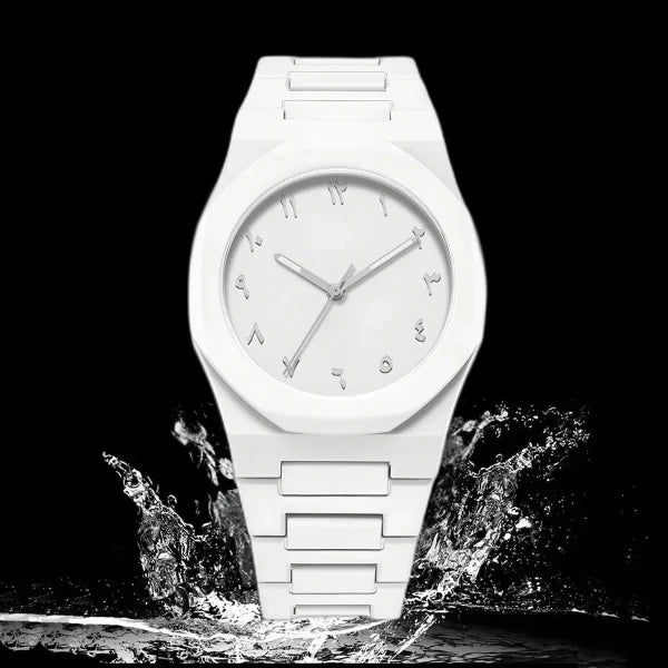 White Aura Watch – Elegant & Stylish Wristwatch for Men & Women